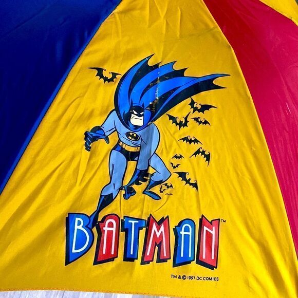 Batman and Robin DC Comics vintage 90s umbrella kids 90s nostalgia displays - Picture 4 of 12